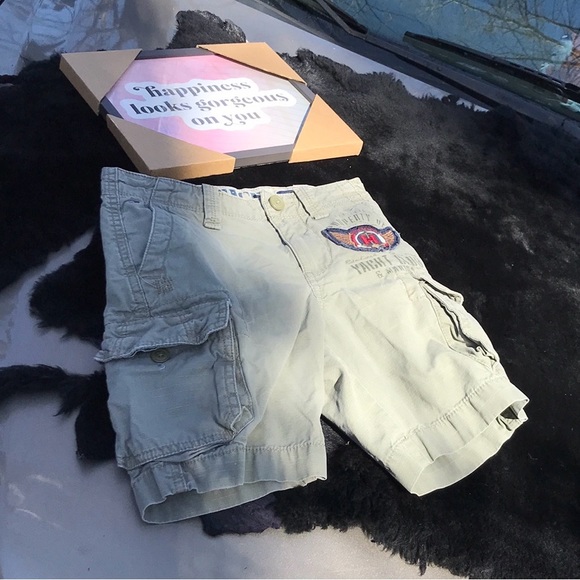 Tommy Hilfiger Light Olive Green Khaki Cargo Shorts Yacht Club Adjustable 5 - Picture 7 of 16